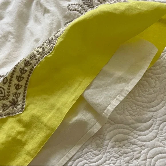 AERIE Dress Shift Summer Sundress Adjustable Straps Embroidered Size L - Picture 13 of 16